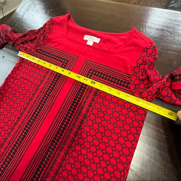 Christopher & Banks Petite Small Red Top P/S - Picture 7 of 10
